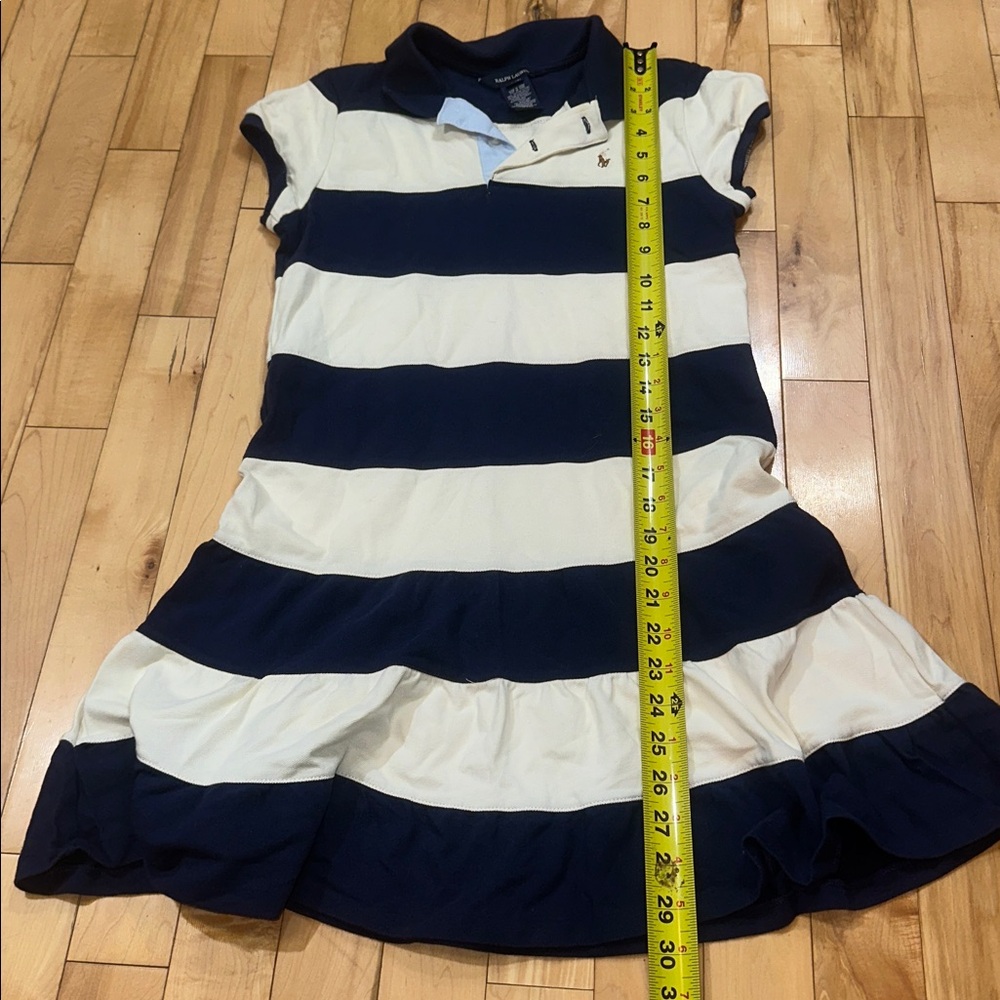 Ralph Lauren Navy and Cream Polo Dress - Picture 5 of 8